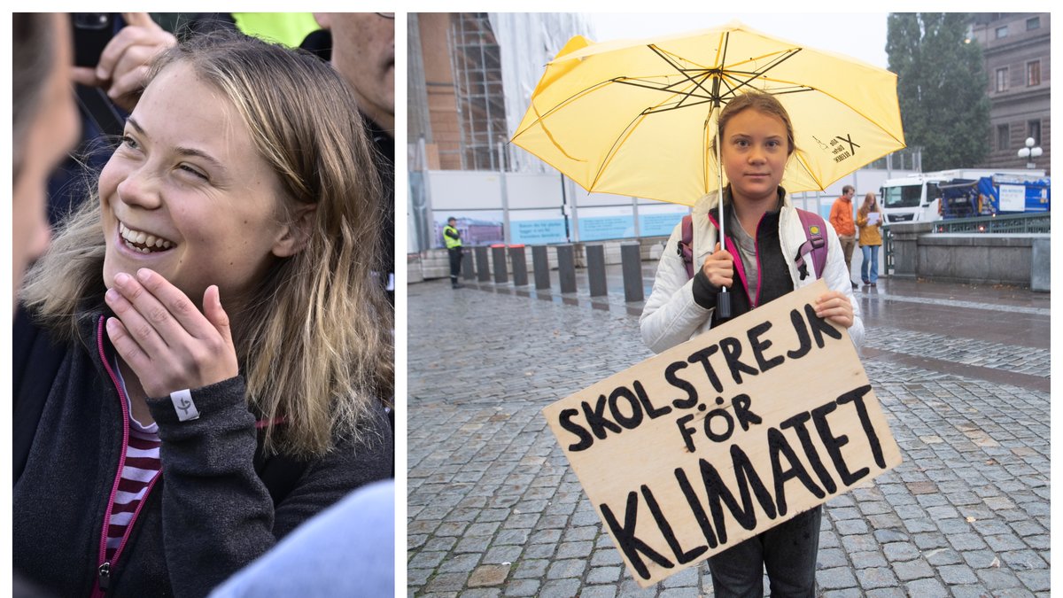 Greta Thunberg, 19, startade miljörörelsen Fridays for future.