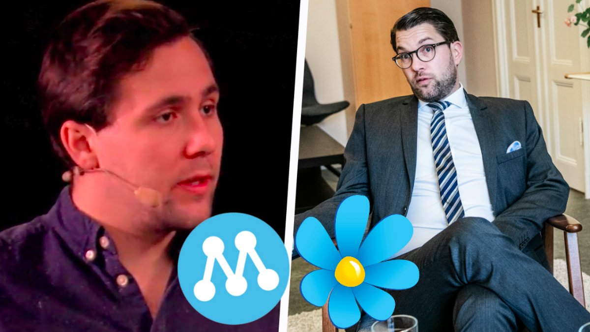 Benjamin Dousa och Jimmie Åkesson. Kollage. 