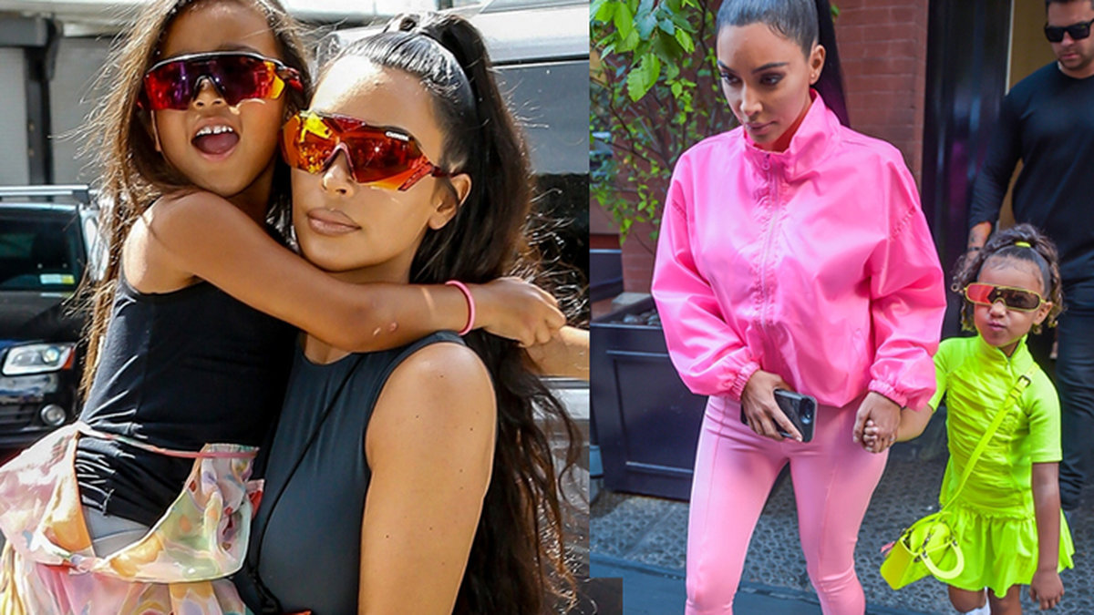 Kim Kardashian och dottern North West.