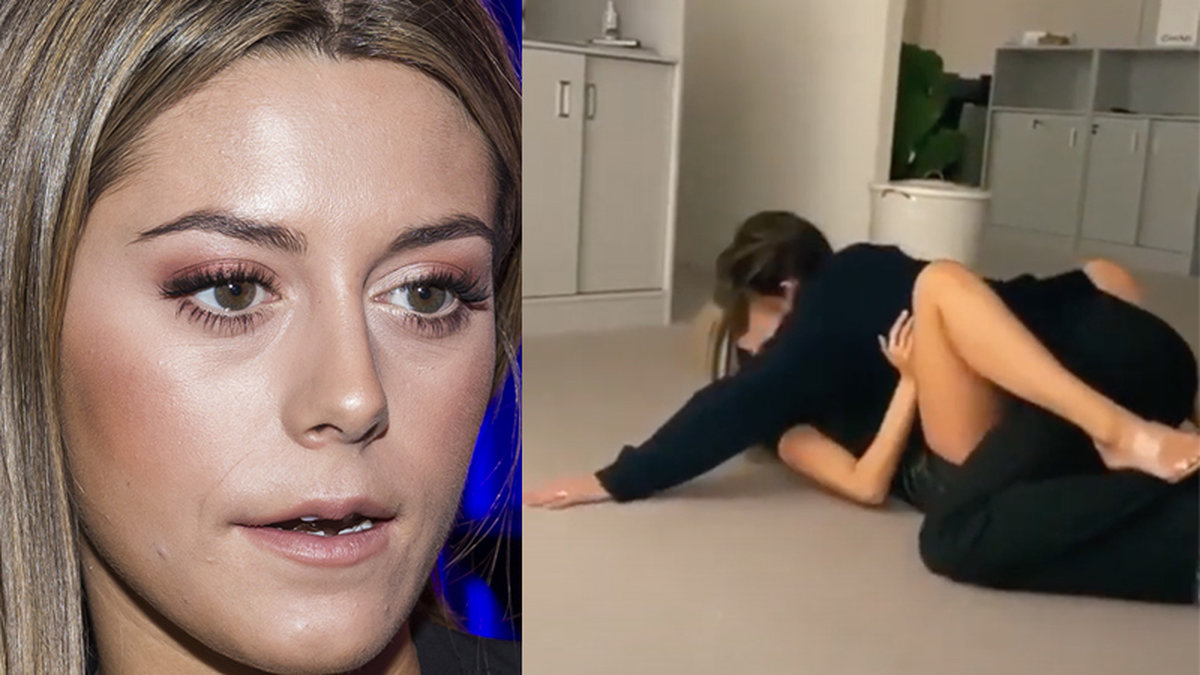 Bianca Ingrosso och Lucas hånglar