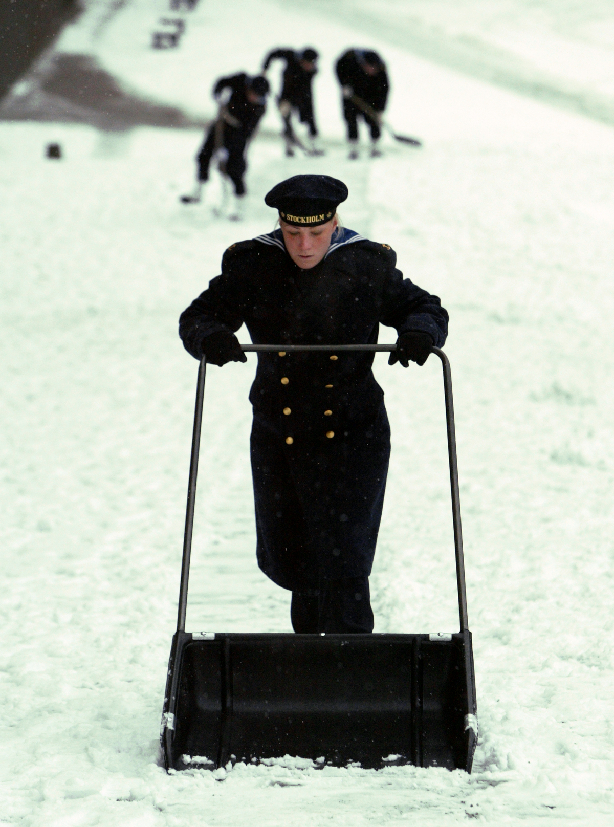 Snöskottning på gång