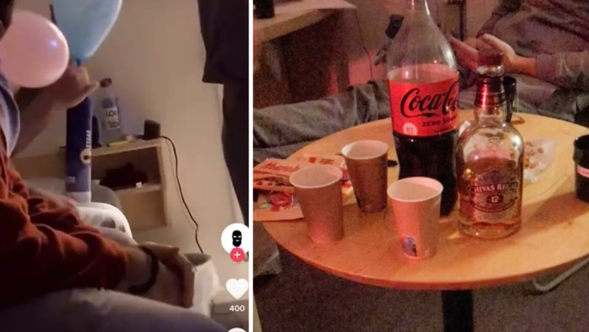 Filmer som spridit sig på Tiktok visa hur fångar har muckfest i fängelset.