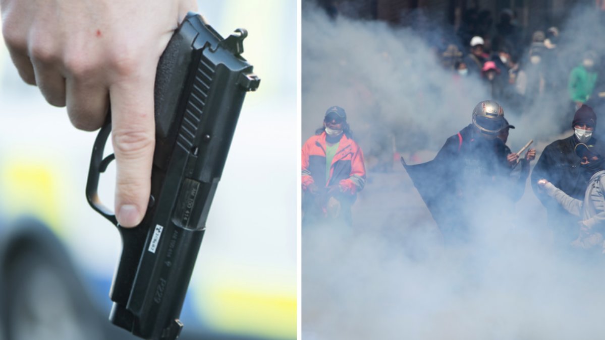 Omkring 500 personer, varav flera beväpnade, krävde hämnd.