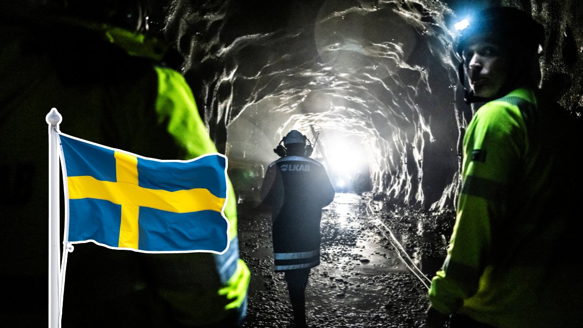 Gruva, Sverige, flaga