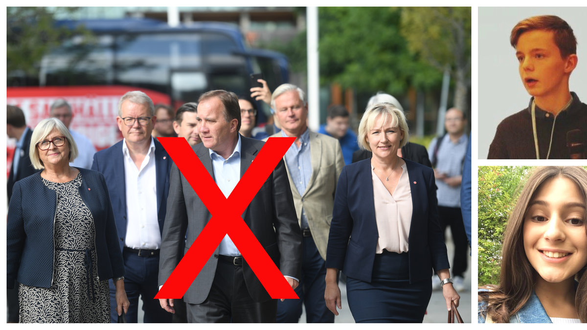 Socialdemokraterna under deras valturné. Amina Sadigbeyli, Philip Hallberg.