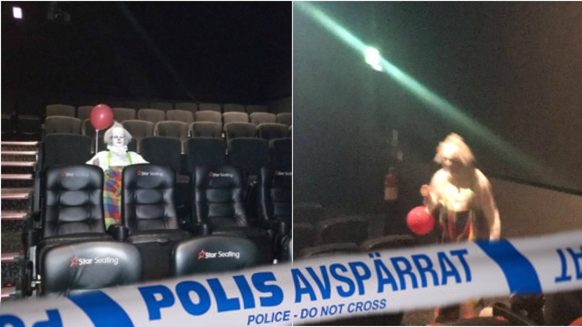 Polis, clownattack. 