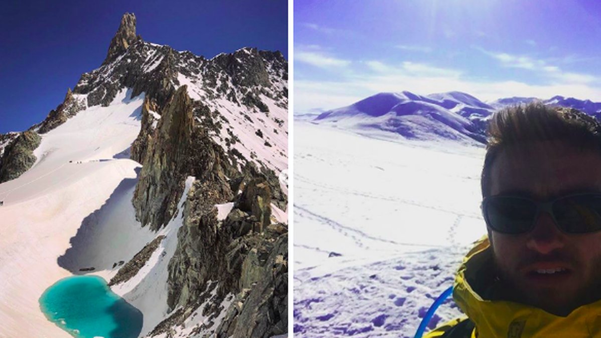 Bryan såg en ispool 3 400 meter över havet.