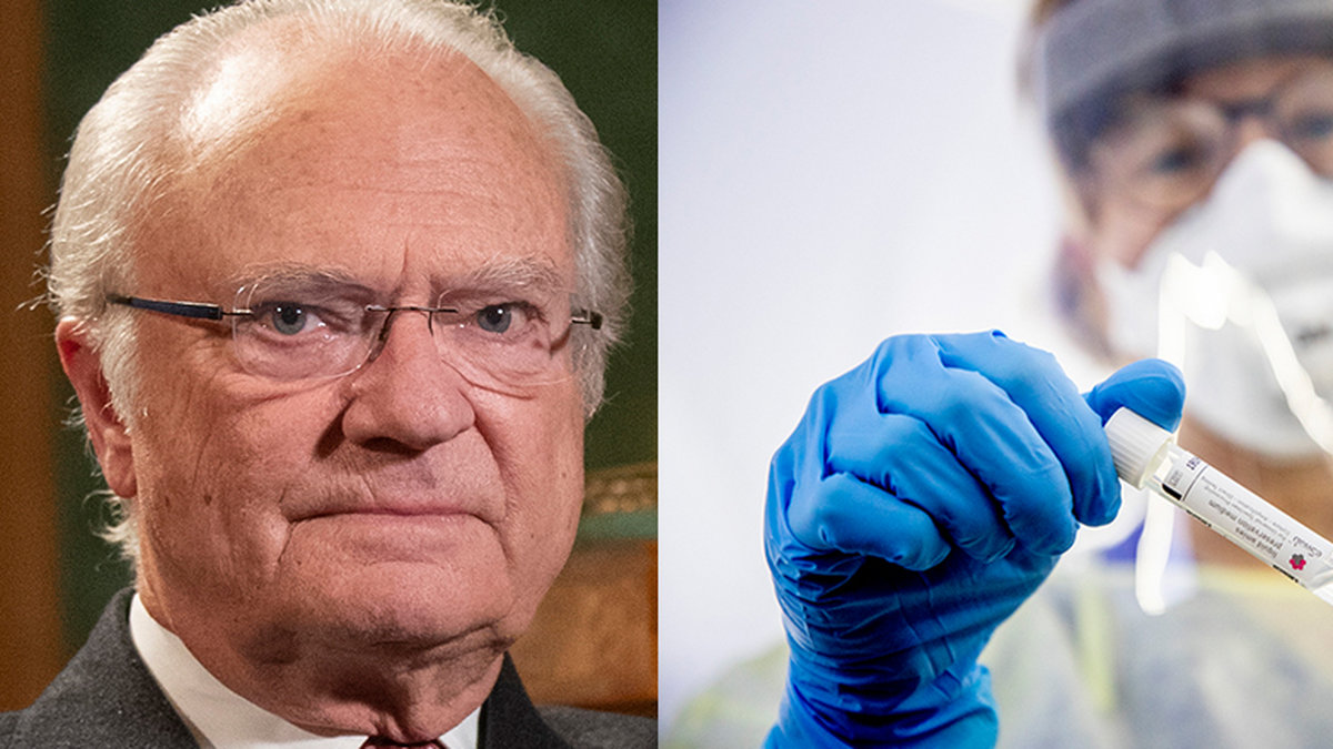 Kung Carl Gustaf och Corona