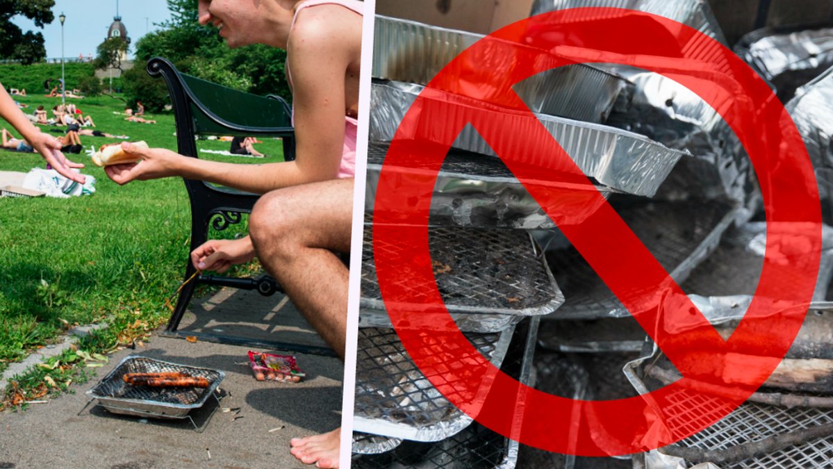 Engångsgrillar tas bort