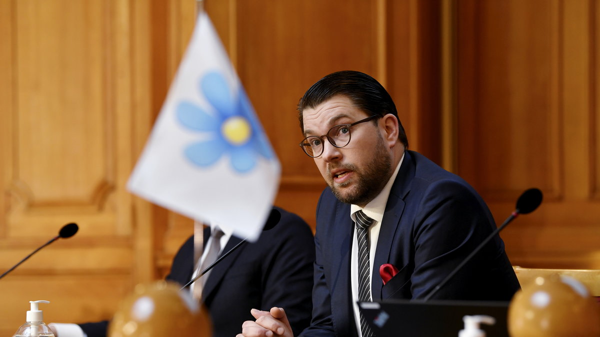 Sverigedemokraternas partiledare Jimmie Åkesson.