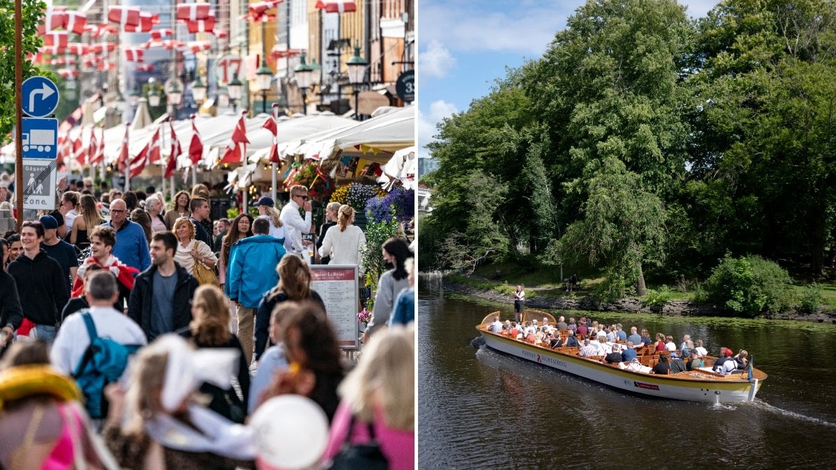 Turister i Danmark och Sverige, genrebilder. 
