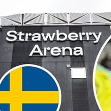 Strawberry Arena och Anthony Elanga och Viktor Gyökeres