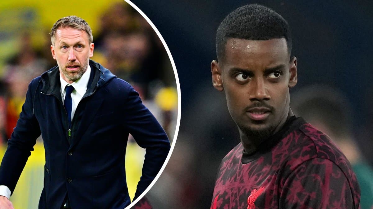 Graham Potter och Alexander Isak.