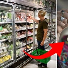 Man som handlar och kvinna med pengar