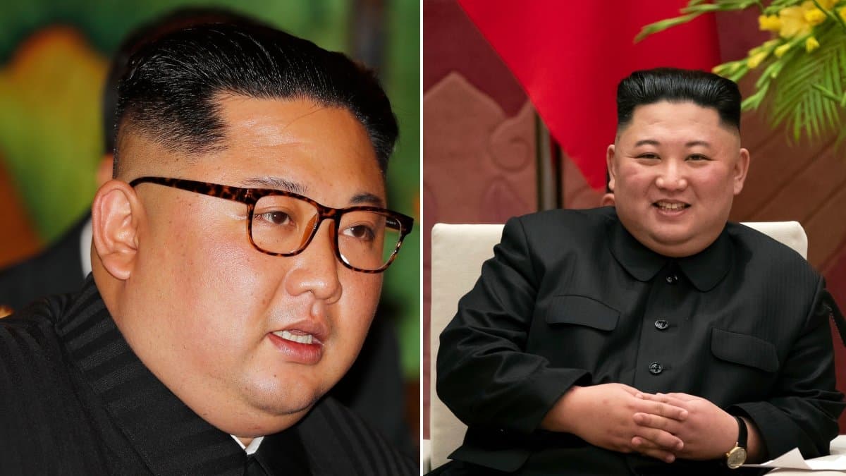 Bilder på Kim Jong-Un.