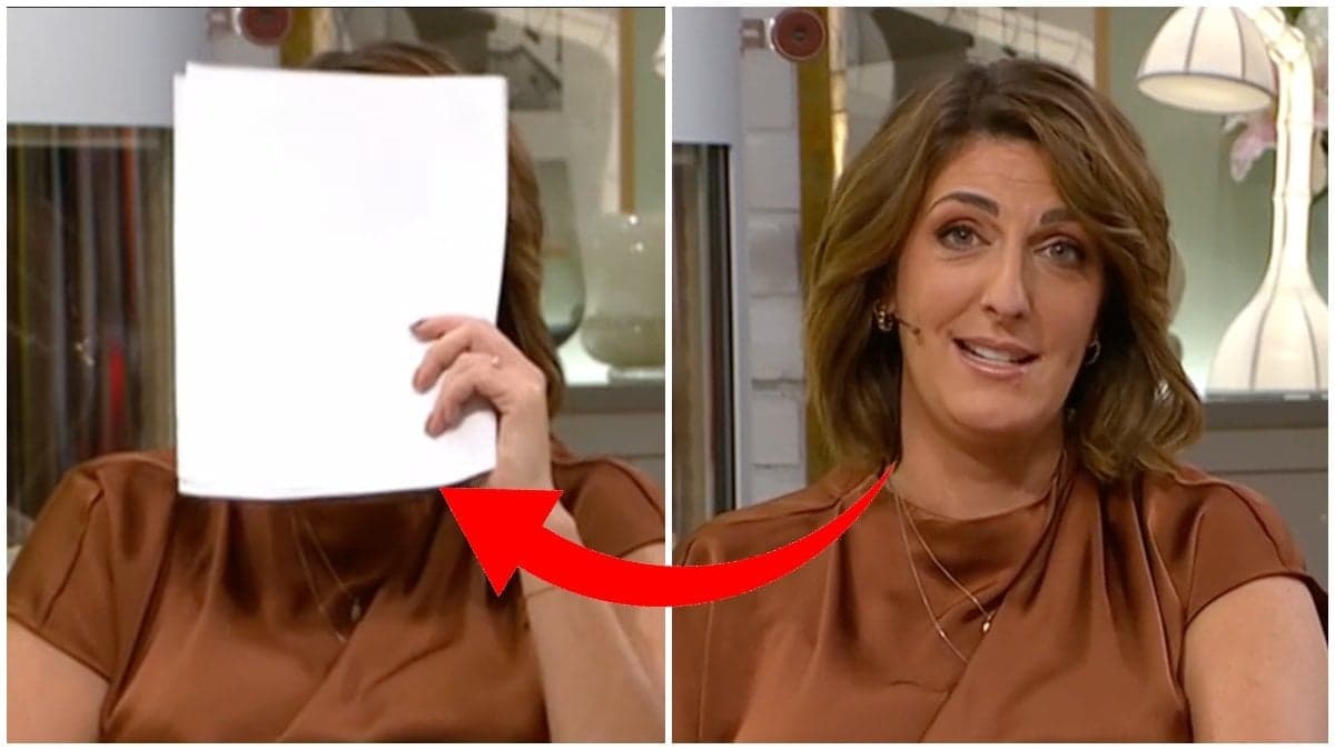 Två bilder på Nyhetsmorgons programledare Soraya Lavasani.