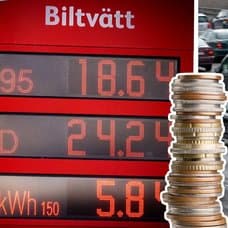 Bensinpris och bilkö.