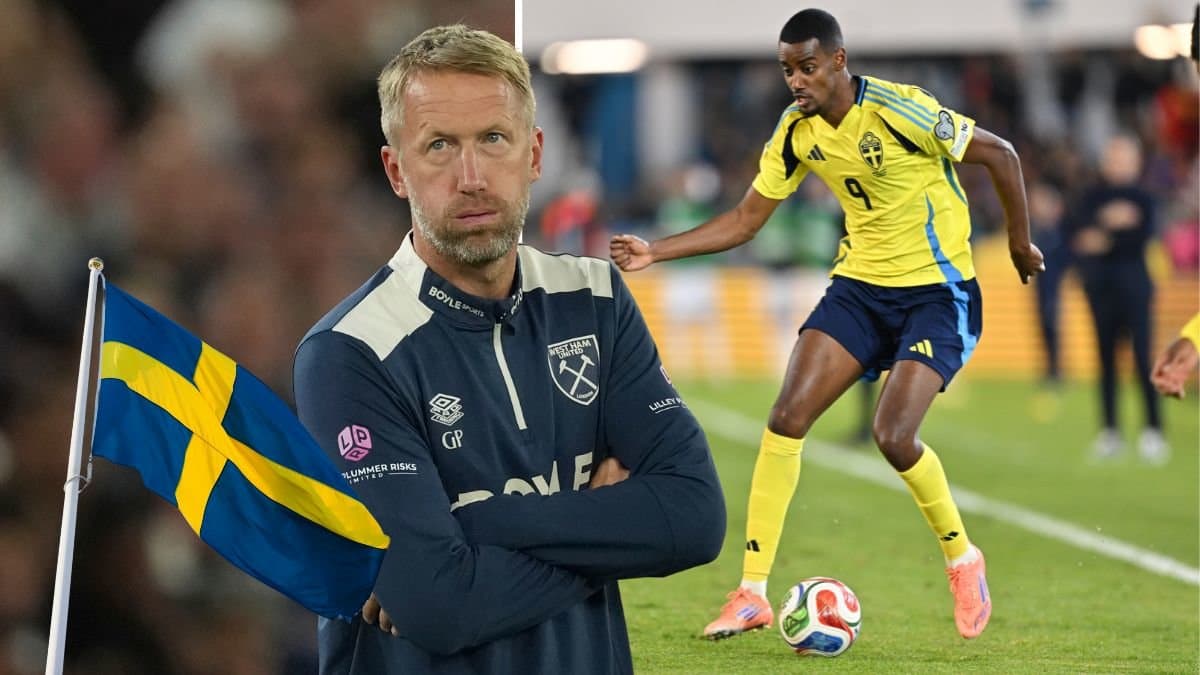 Graham Potter och Alexander Isak.