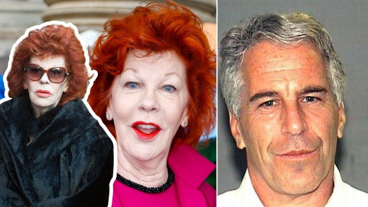 Barbro Ehnbom och Jeffrey Epstein.