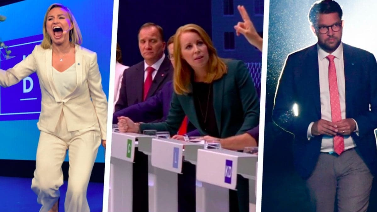 Ebba Busch Thor, Annie Lööf och Jimmie Åkesson. Kollage. 