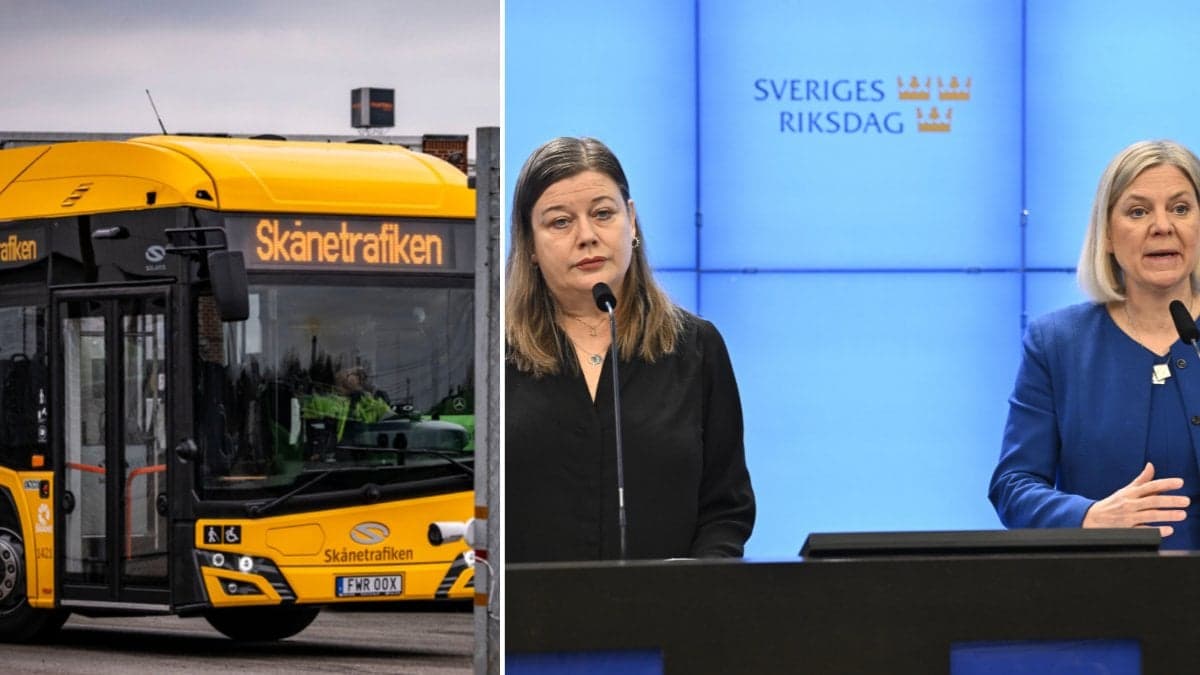 Buss, Magdalena Andersson och Malin Ragnegård