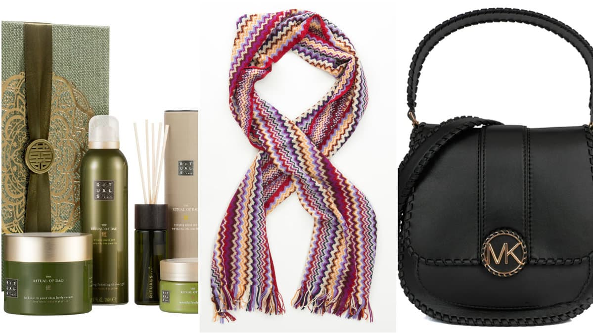 Rituals presentkit, Missoni halsduk och väska från Michael Kors