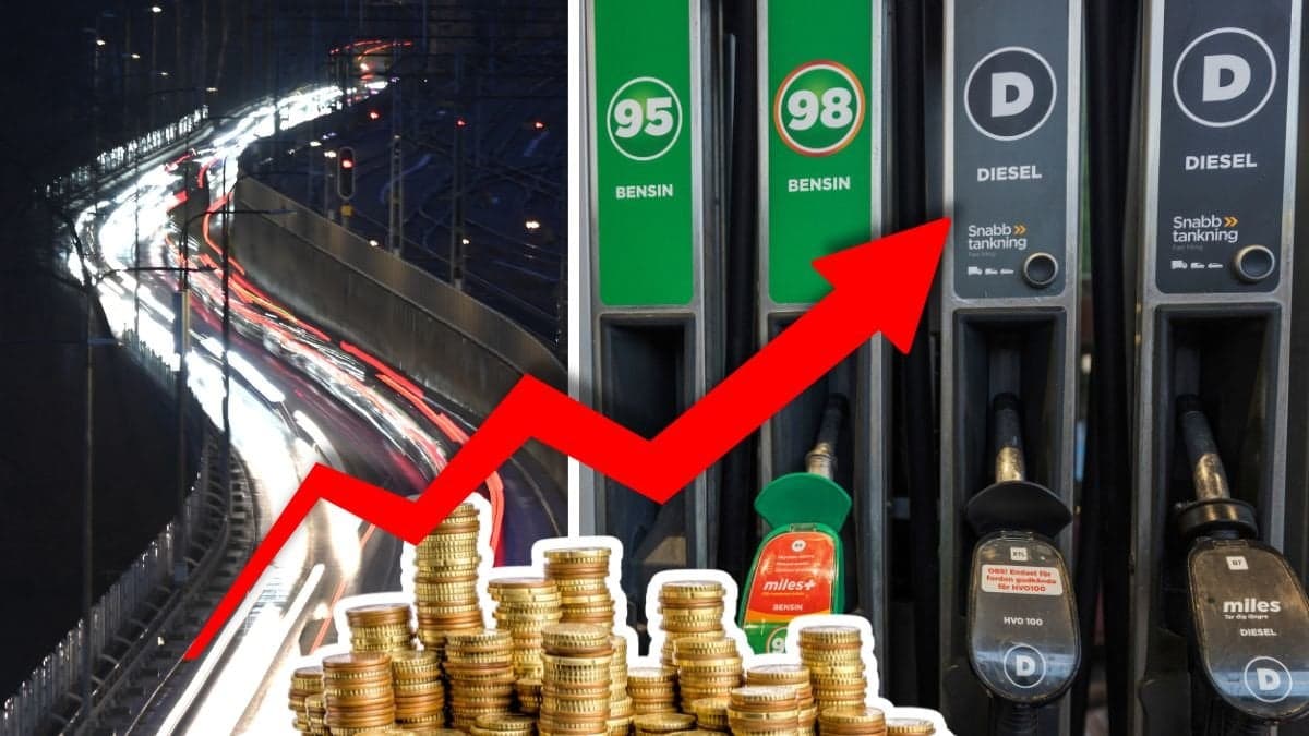 Bilväg och bensin och dieselpris + pumpar.