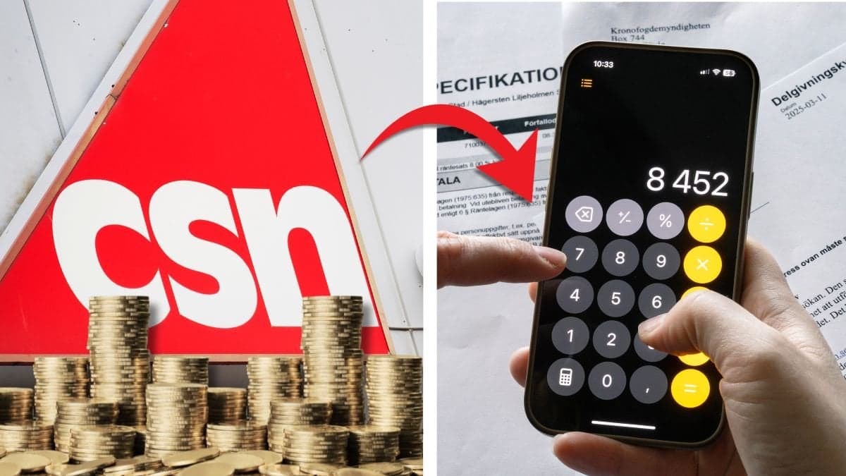 CSN och räkna skulder.