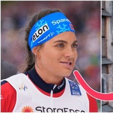 Kristine Stavås Skistad i samband med en tävling