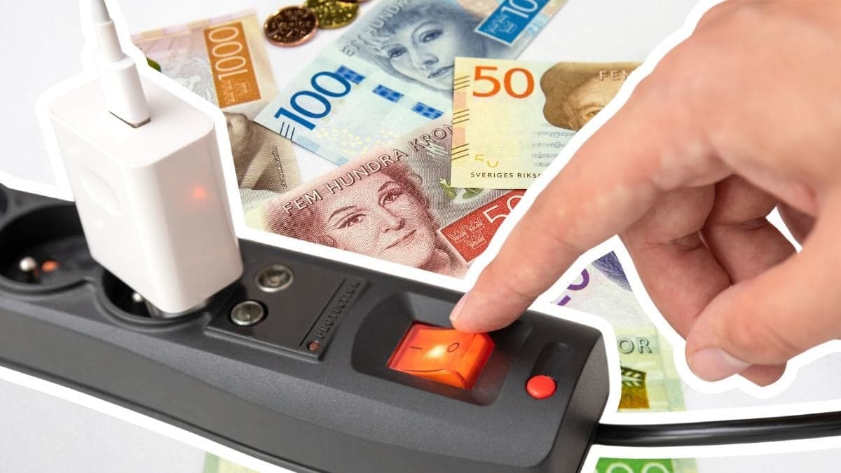 Pengar och en grenkontakt.