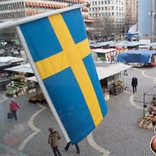 Sverige, marknad, flaga, mobil, skatterverket