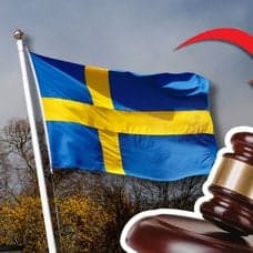 Svenska flaggan och sambor.