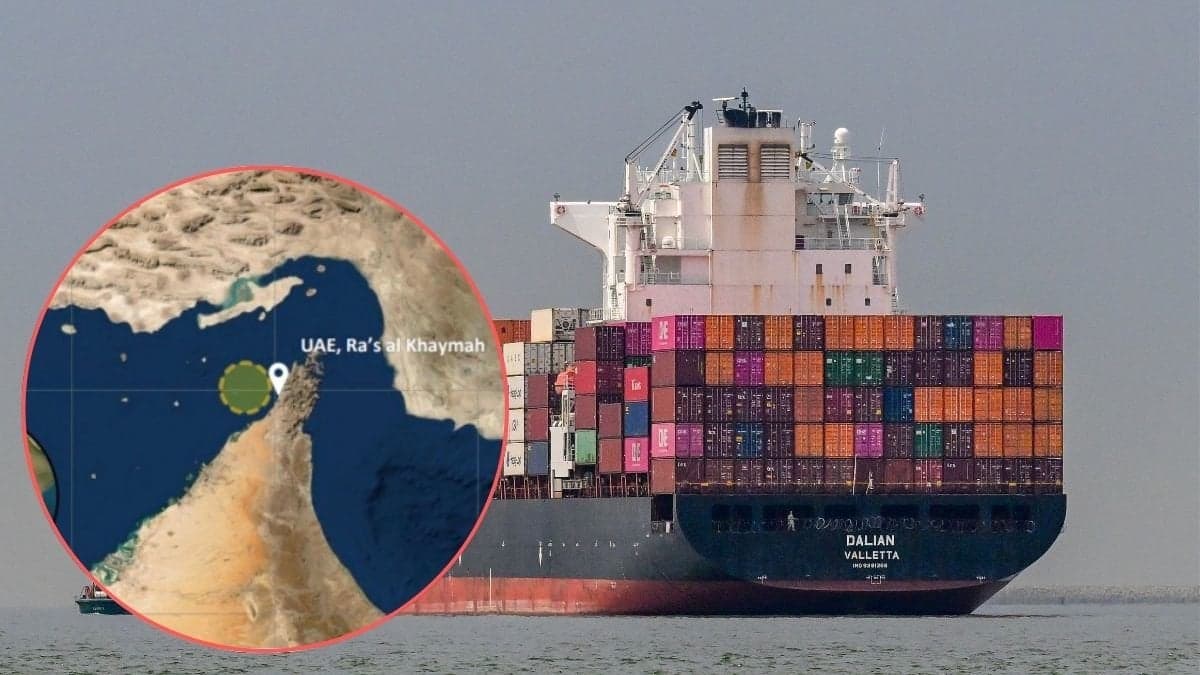 Arkivbilder containerfartyg.