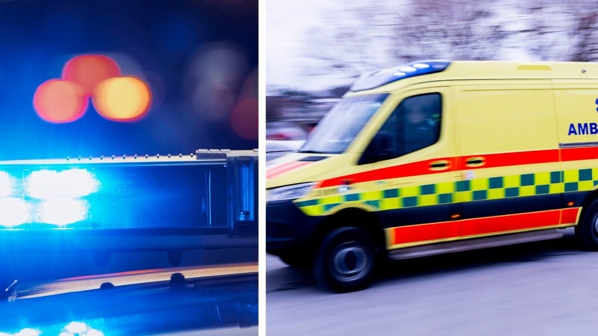 Blåljus vänster ambulans höger.