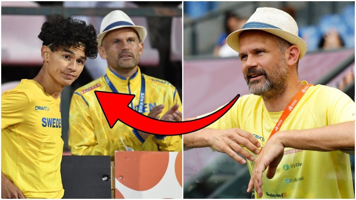 Melvin Lycke Holm och Stefan Holm.