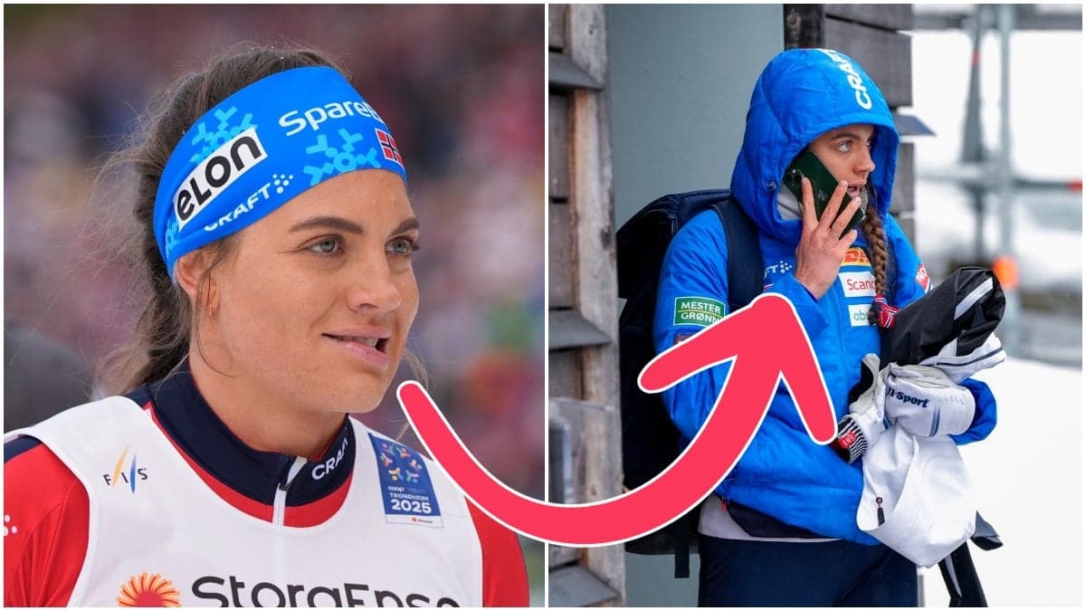 Kristine Stavås Skistad i samband med en tävling