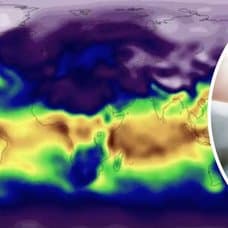 Väderkarta och termometer