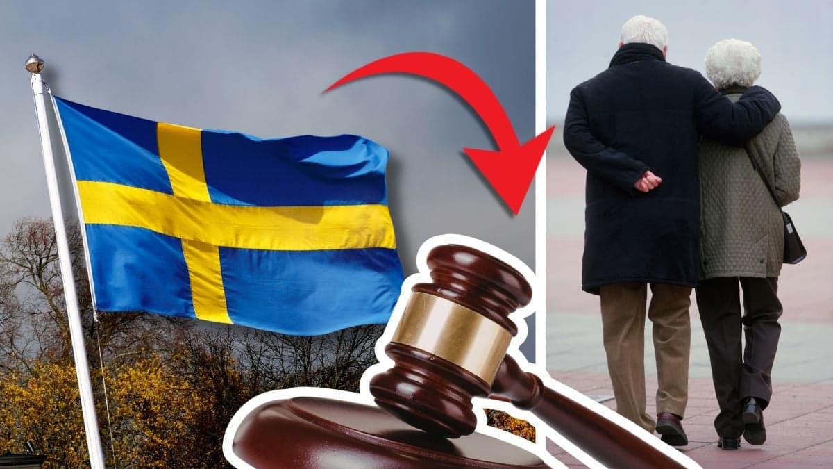 Svenska flaggan och sambor.