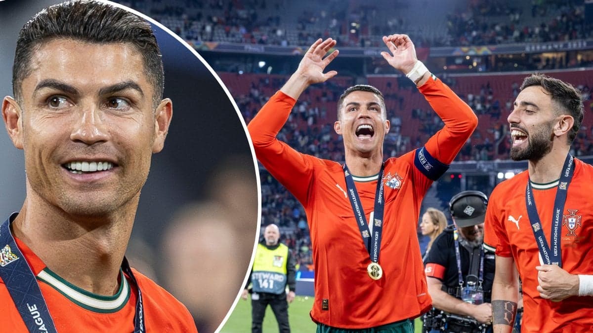 Cristiano Ronaldo och Bruno Fernandes