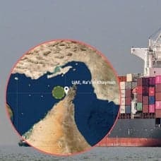 Arkivbilder containerfartyg.