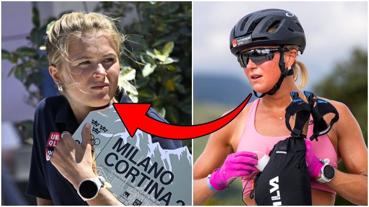 Frida Karlsson under ett läger i Grekland