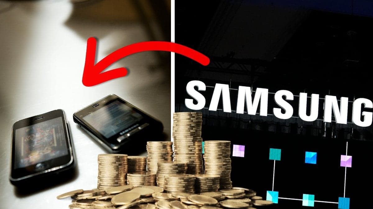 Samsung och mobiltelefon.