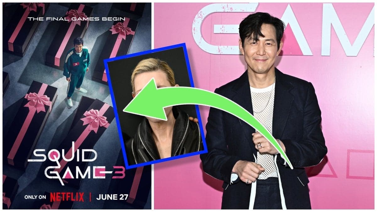 Omslaget till Squid Game säsong 3 och Lee Jung-jae