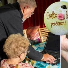Pensionärspar, plånbok.