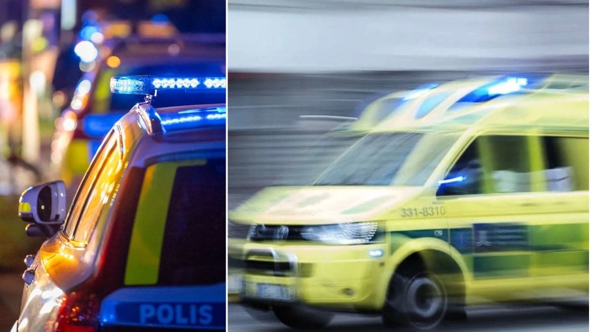 Polis och ambulans.