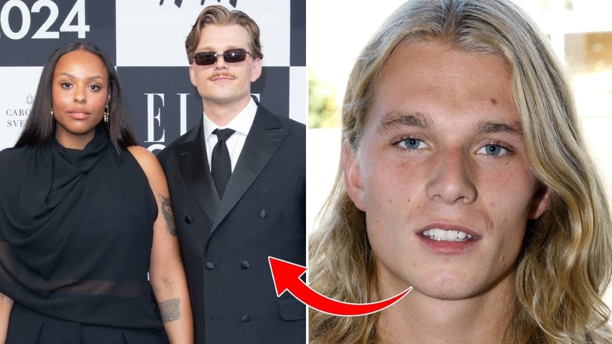 Oliver Strige med flickvännen Amie Bramme Sey 2024 och Strige 2015.