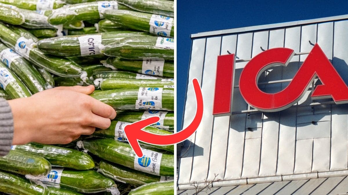 Gurka och en ica butik