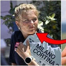 Frida Karlsson under ett läger i Grekland
