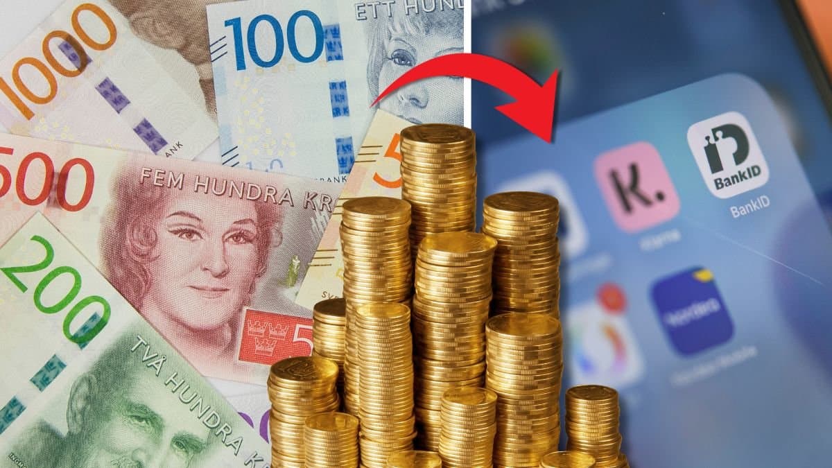 Svenska sedlar och bankappar.