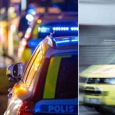 Polis och ambulans.